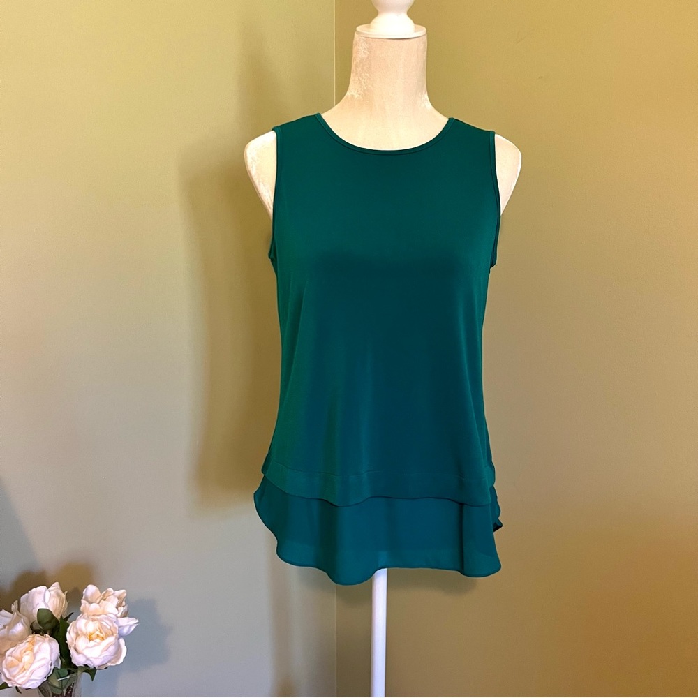 Banana Republic green sleeveless long top/tunic